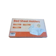 4-Pack Bed Sheet Holders with Lock Strips Easy Installation Fit All Beds G6