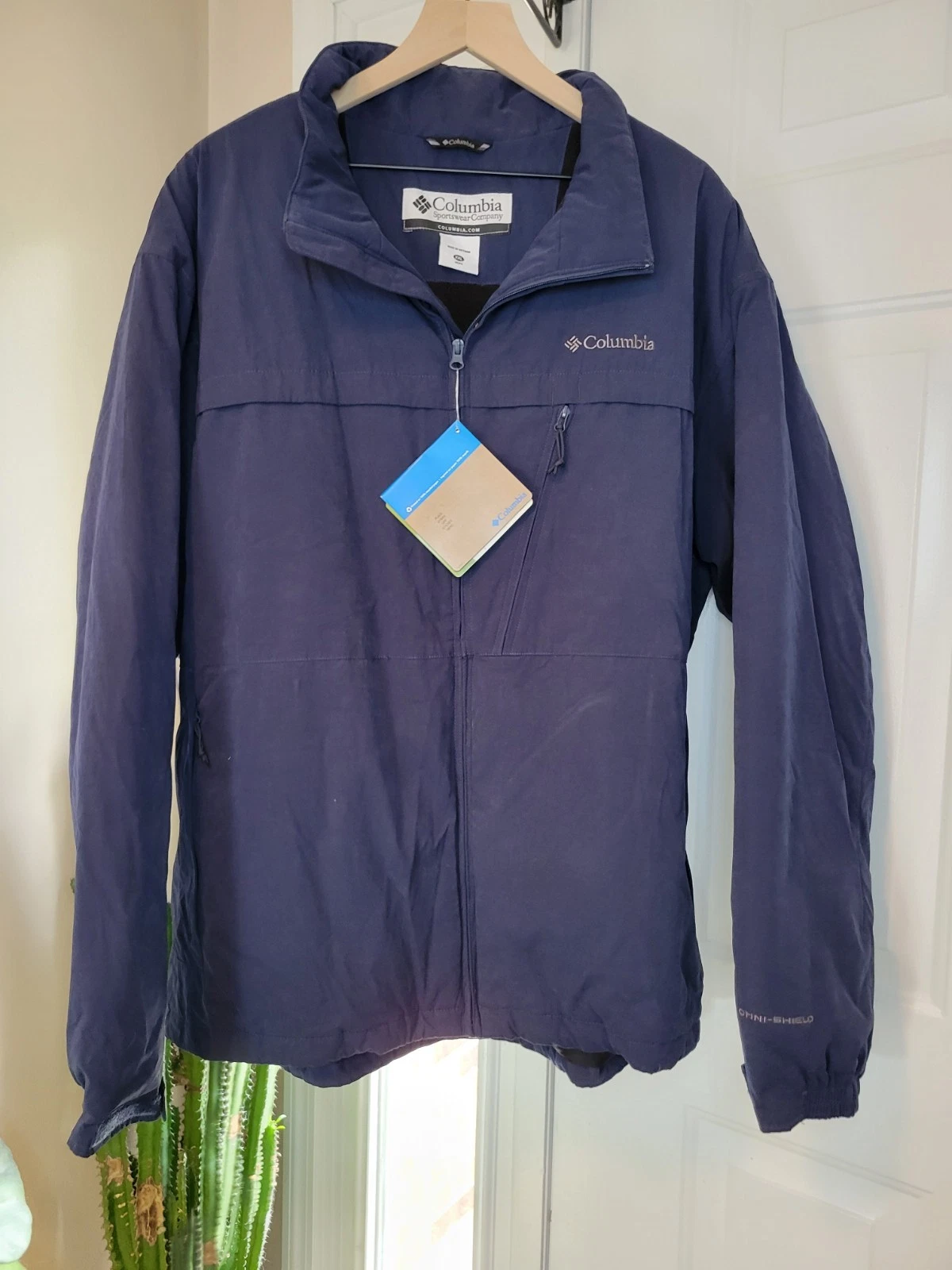 NWT Columbia Venture Creek Omni-Shield Blue Winter Coat, Size Mens XXL
