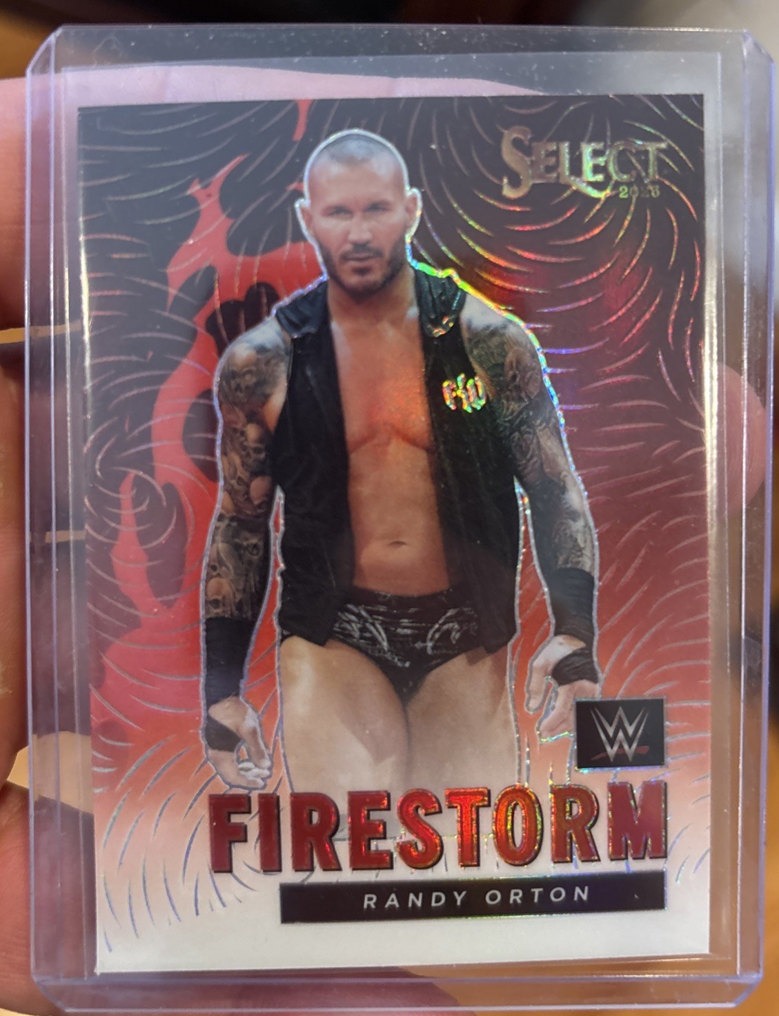 2023 Select WWE Randy Orton Firestorm #3 Case Hit Near Mint