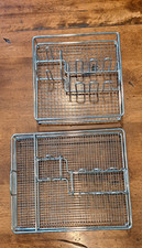 Utensil organizers Stainless Steel set of 2, 9x9 and 10x12, about 3" tall