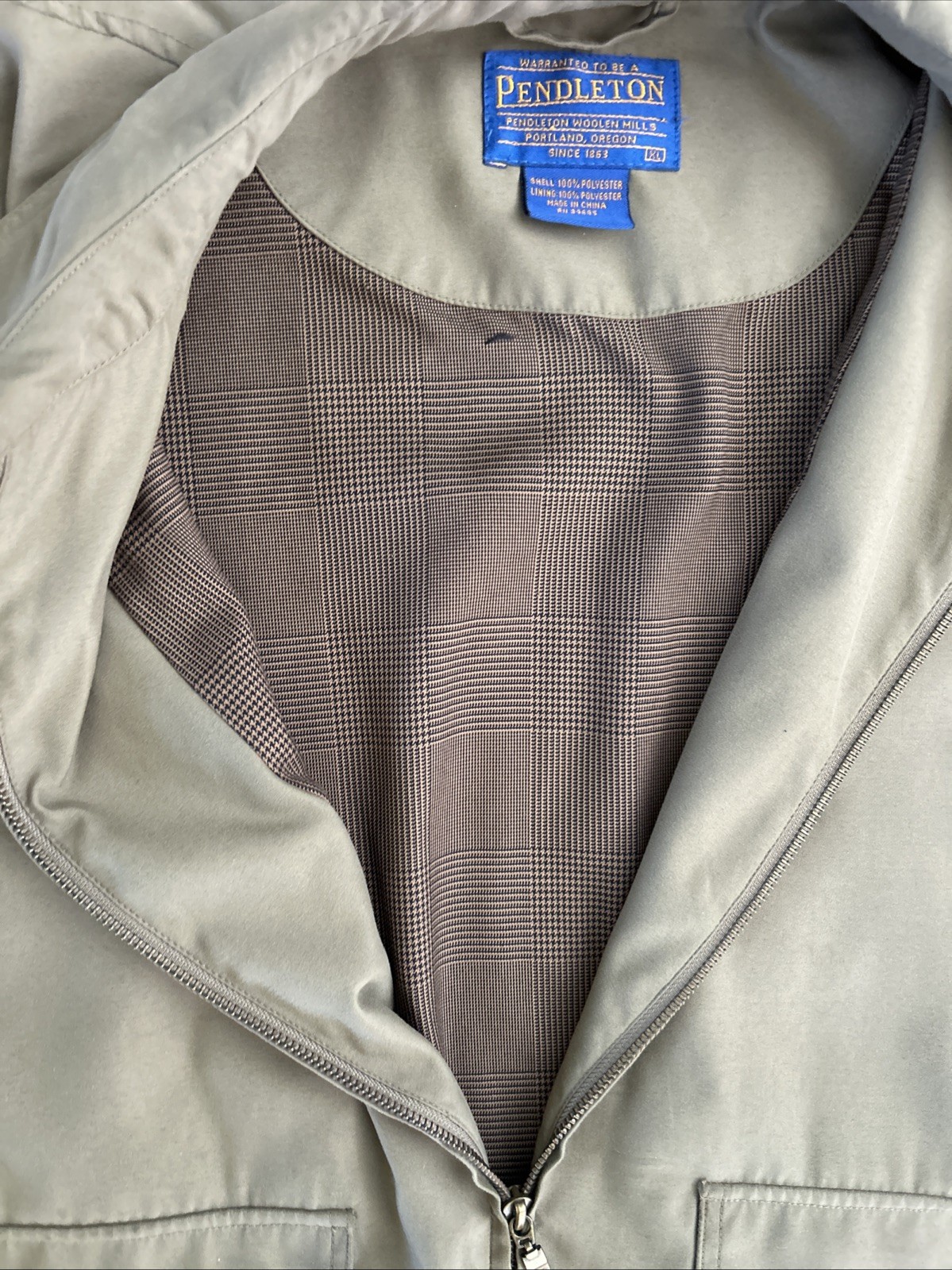 Vtg PENDLETON Lightweight Bomber Jacket Mens XL L… - image 4