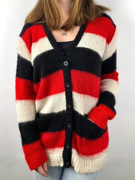 Women Diesel Sweater Red Acrylic 38 / M / 46