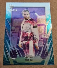 Noam Dar 2026 Topps Chrome WWE #130 Aqua Refractor 24 /199