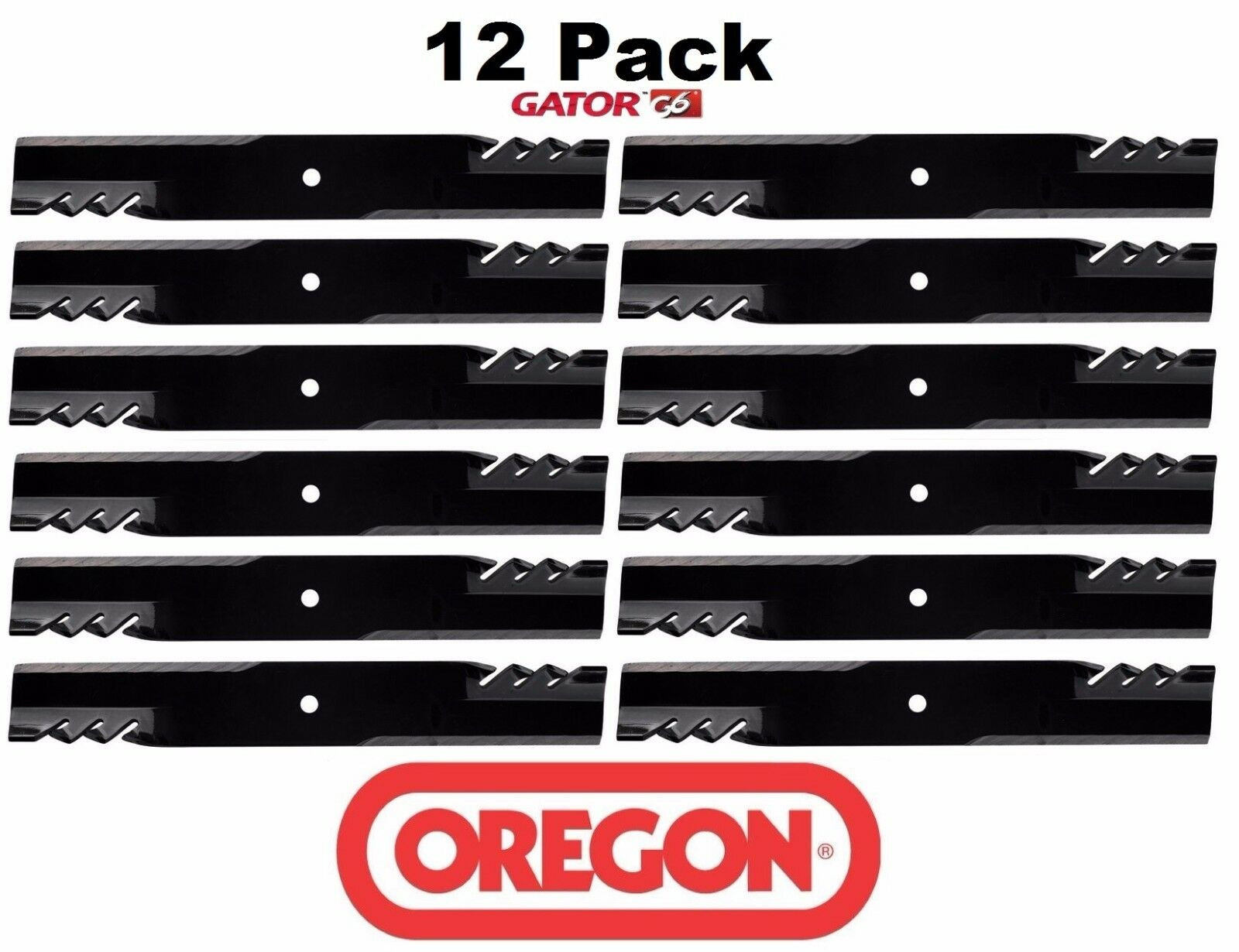 12 Pack Oregon 396-726 G6 Gator Blade for Exmark 103-2518 633484 103-1578 52