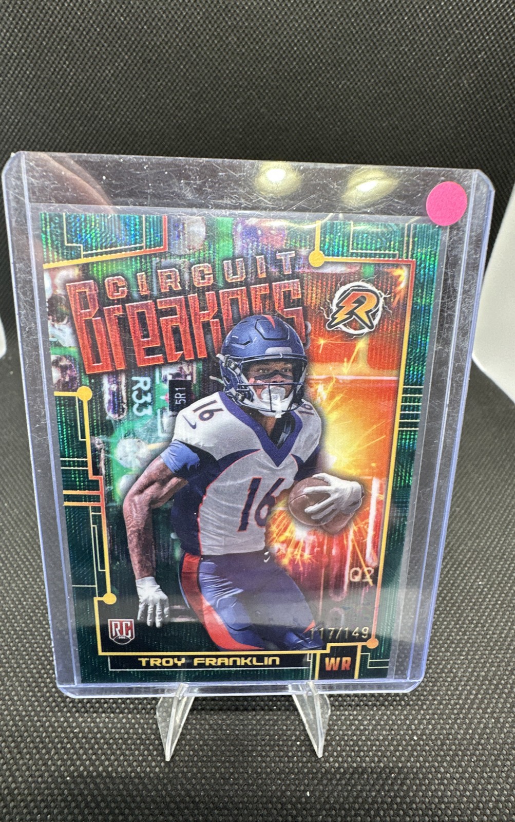 Troy Franklin Topps Resurgence Circuit Breakers #CB19 Teal Surge