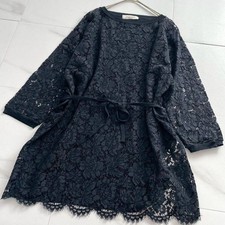Women's Wear Valentino     Valentino All Over Lace Dress with Belt Silk Cashmere