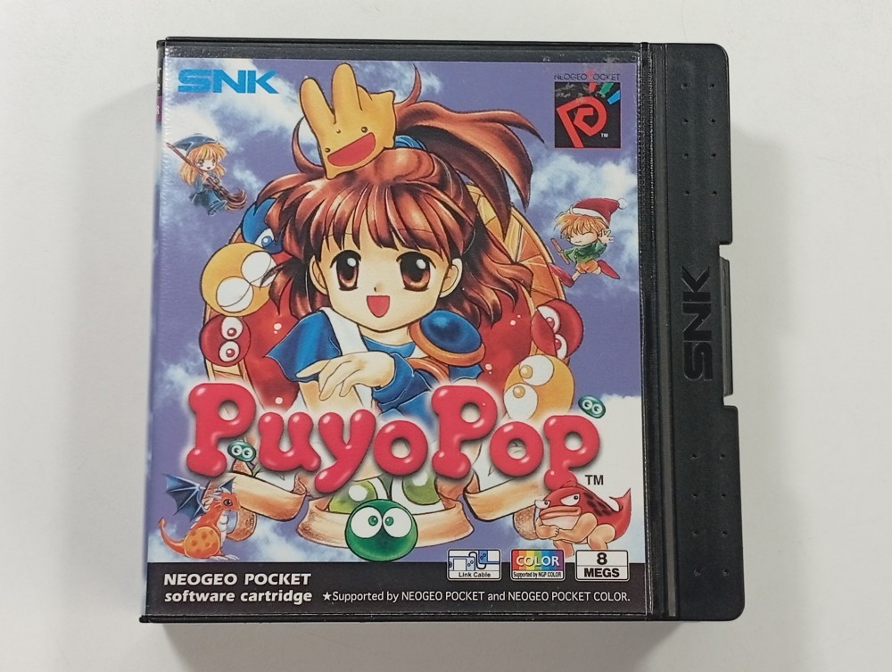 PUYO POP NEO-GEO POCKET COLOR (NGPC) EURO (DEUTCH MANUAL ONLY - GOOD CONDITION)