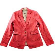 Banana Republic Blazer Jacket Womens 6P Coral...