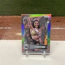 2025 Topps Chrome WWE Prism Refractor Arianna Grace #52 NXT