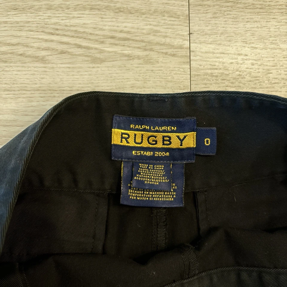 Pantalones Cortos De Colección Y2K Ralph Lauren Rugby Cintura Alta Náuticos Dinero Antiguo Preppy Talla 0 Foto 3 de 4