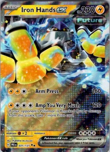 Iron Hands ex 031/131 Prismatic Evolutions Double Rare Holo NM Pokemon TCG