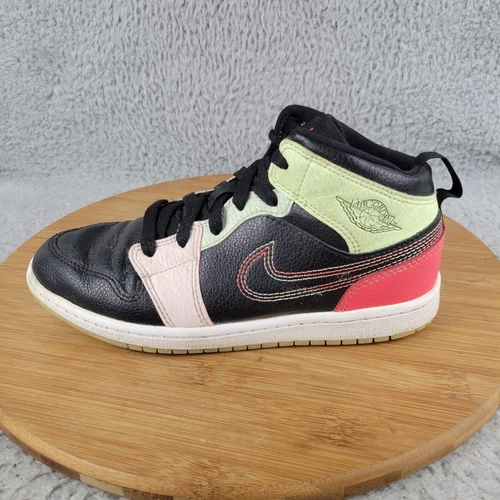Nike Air Jordan 1 Mid SE taglia 3Y AV5173 076 sneakers brillano al buio