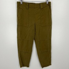 Banana Republic Pants Women's Size S Olive Green Tapered Solid Pockets