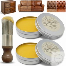 2 Pack Leather Furniture Salve Brush Set Maintain Leather Wood Helps Keep