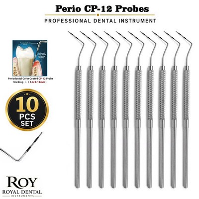 Perio CP-12 Probes 3-6-9-12m Single End Dental Diagnostic Examination Probe CE