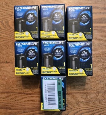 Lot Of 7 Zero Water Extreme Life Faucet Mount Filters ZFM-400CR Or ZFM-400WH
