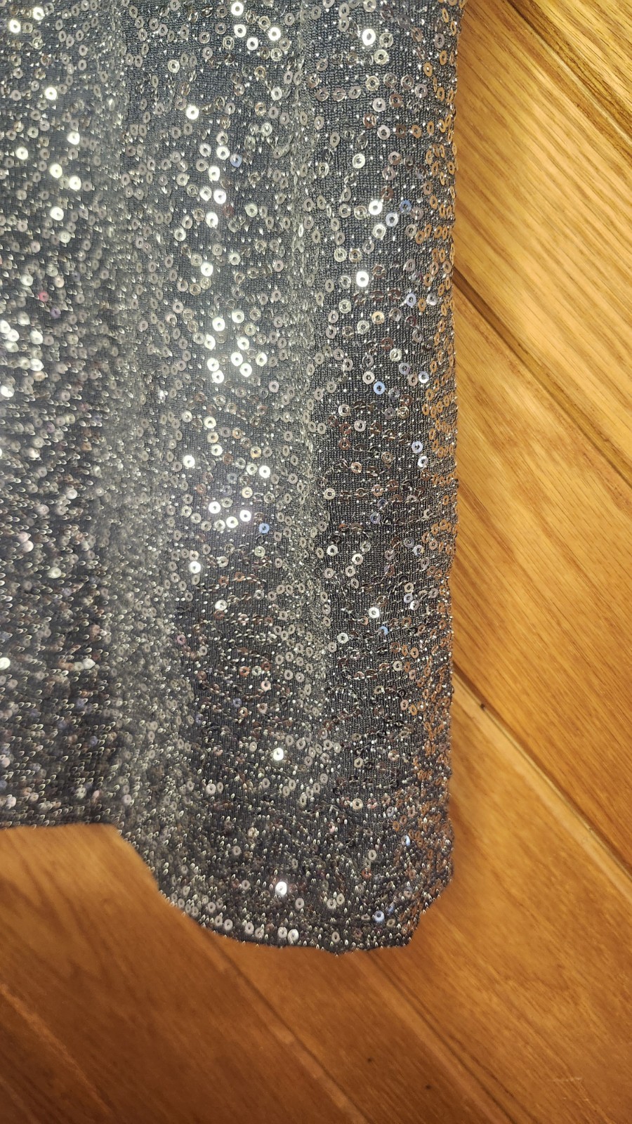 Express Gray And Silver Sequin Small Stretchy Goi… - image 7