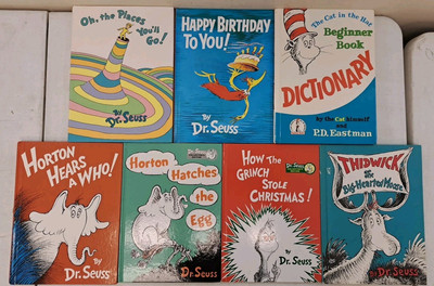 Lot Of 7 Hardcover Dr Seuss Books-Oh, The Places You'll Go!-One Dustjacket
