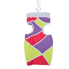 Fashion Nova Camille Bandage Mini Dress 70s 80s Austin Powers Size XS
