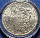 1881-S Morgan Silver Dollar, Choice BU MS