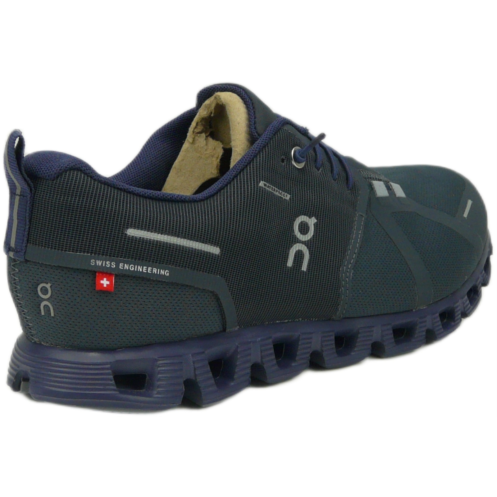 On Running Cloud 5 Men's Waterproof Running Shoes Navy/Ink 7.5 image 3