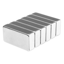 1 x 1/2 x 1/4 Inch Neodymium Rare Earth Block Magnets N42 6 Pack 