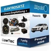 für Peugeot 4008 05.2012-Jetzt Towtec E-Satz 7Polig Fahrzeugspezifisch NEU
