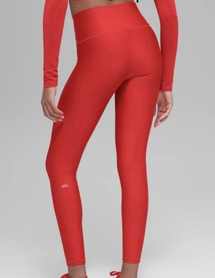 alo yoga 7/8 High Waist Airlift Legging in Bright Red NWT, Medium orig$134  | eBay