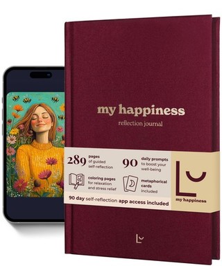 LU My Happiness Daily Reflection Journal for Women with Prompts, Metaphorical