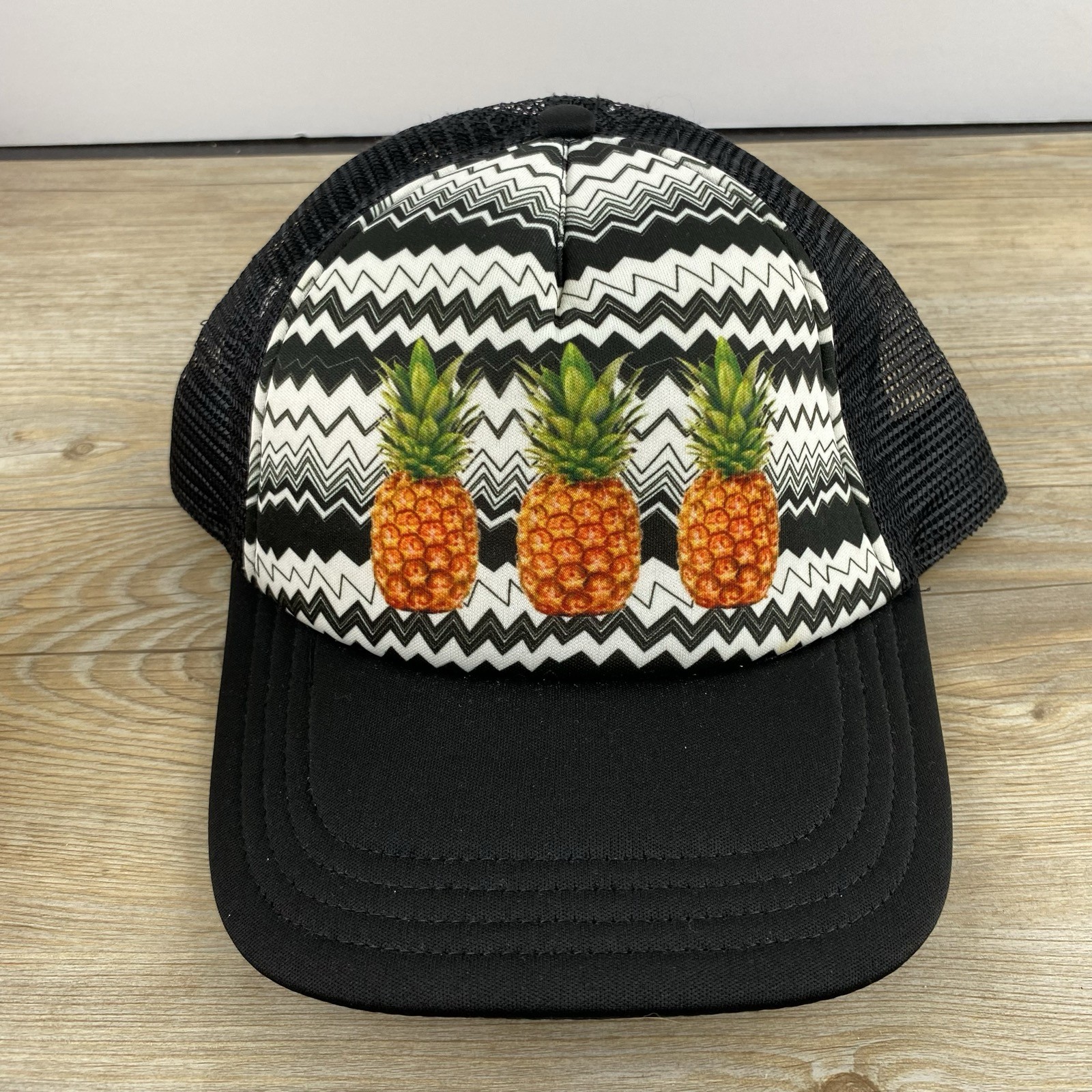 Pineapple Hat Pineapple Snapback Hat Cap Black Ad… - image 2