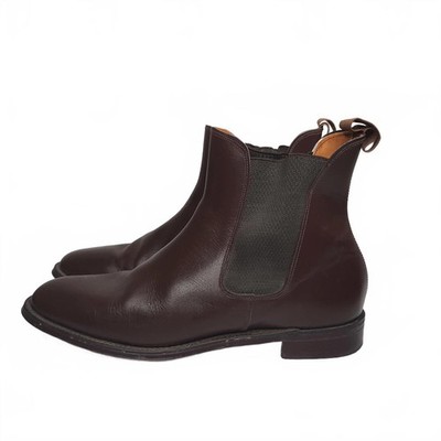 Samuel Windsor Handmade Chelsea Boots Brown Leather Men's Size 10 UK