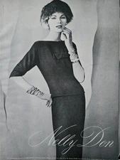 1958 women's Nelly Don overblouse dress vintage Fashion ad