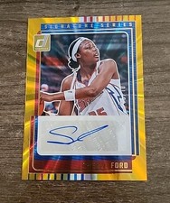 2025 Panini Donruss WNBA Cheryl Ford Auto Signature Series Gold Laser 5/10 Shock
