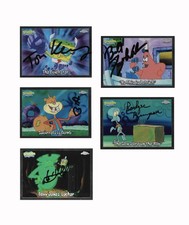 SpongeBob Topps 2025 Chrome Autographed Signed By Cast Trading Cards Lot Of 5