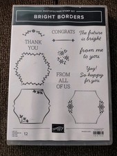 Stampin' Up BRIGHT BORDERS photopolymer stamp set 164753