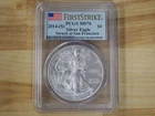 2014(S) Silver Eagle PCGS MS70 First Strike Struck at San Francisco Mint
