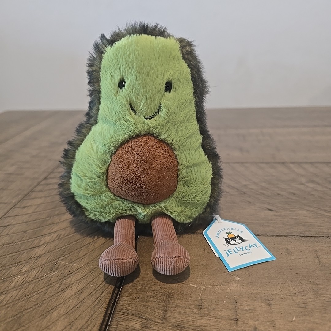 AUTHENTIC‼️ NWT Jellycat SMALL amuseables avocado - Retired