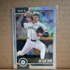 Topps Series 1 Bryan Woo Foil Parallel #62 Seattle Mariners Card