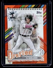 2025 Topps Pro Debut #DF-7 PJ Morlando Drafted Orange Foil #/25