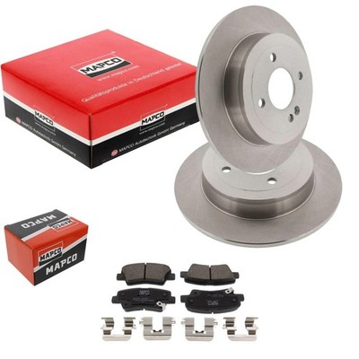 MAPCO BREMSSCHEIBEN 262mm + BELÄGE HINTEN passend für HYUNDAI i20 GB
