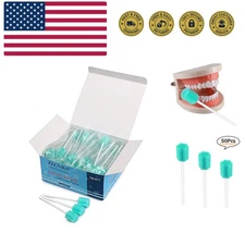 Disposable Mouth Swabs Sponge - Unflavored,Sterile Oral Swabs Dental Swabstic...