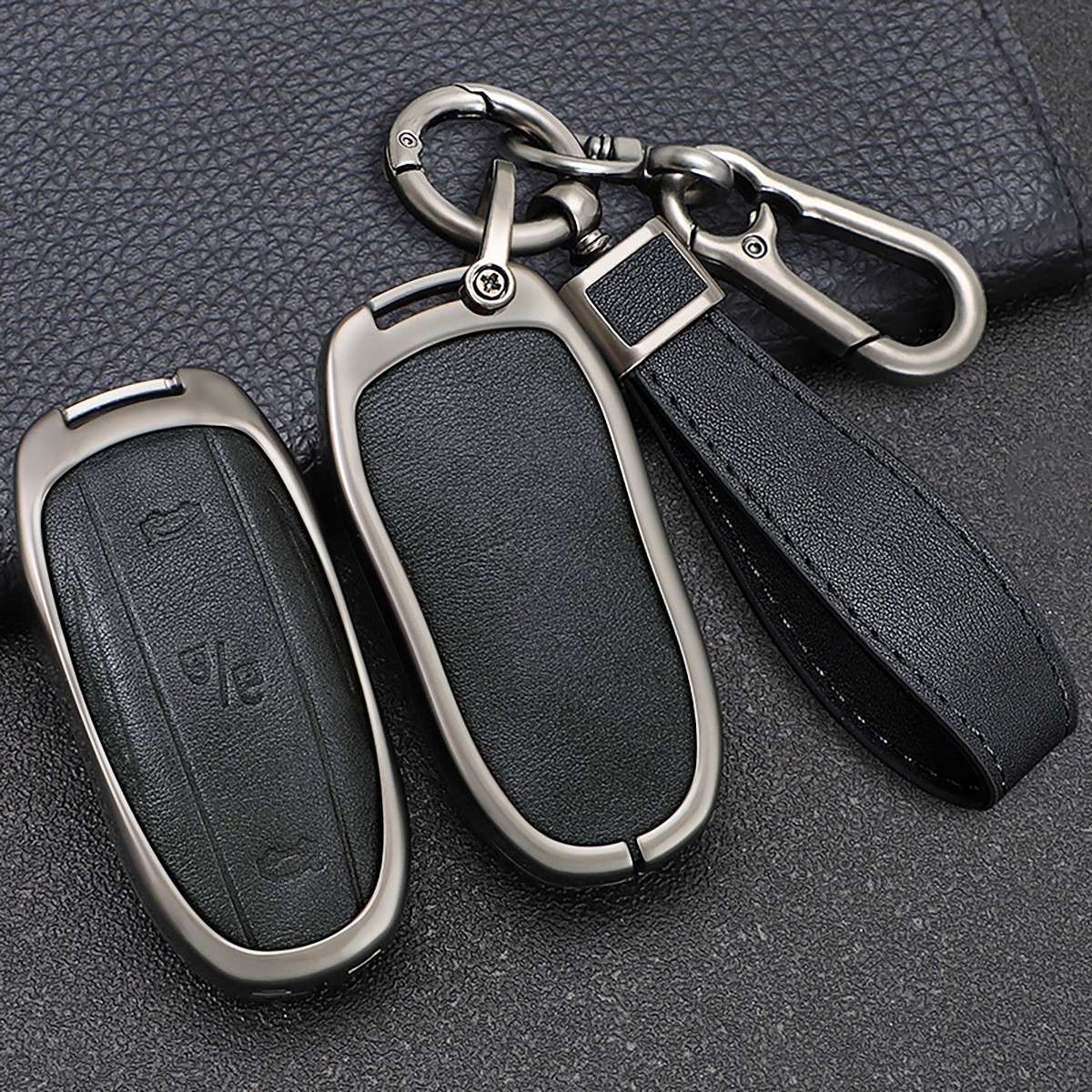 For Tesla Model X 2016-2024 Rmoter Car Key Fob Case Key Ring Cover Accessories