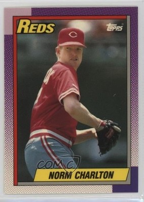 1990 Topps Box Set Collector's Edition (Tiffany) Norm Charlton #289 tr4