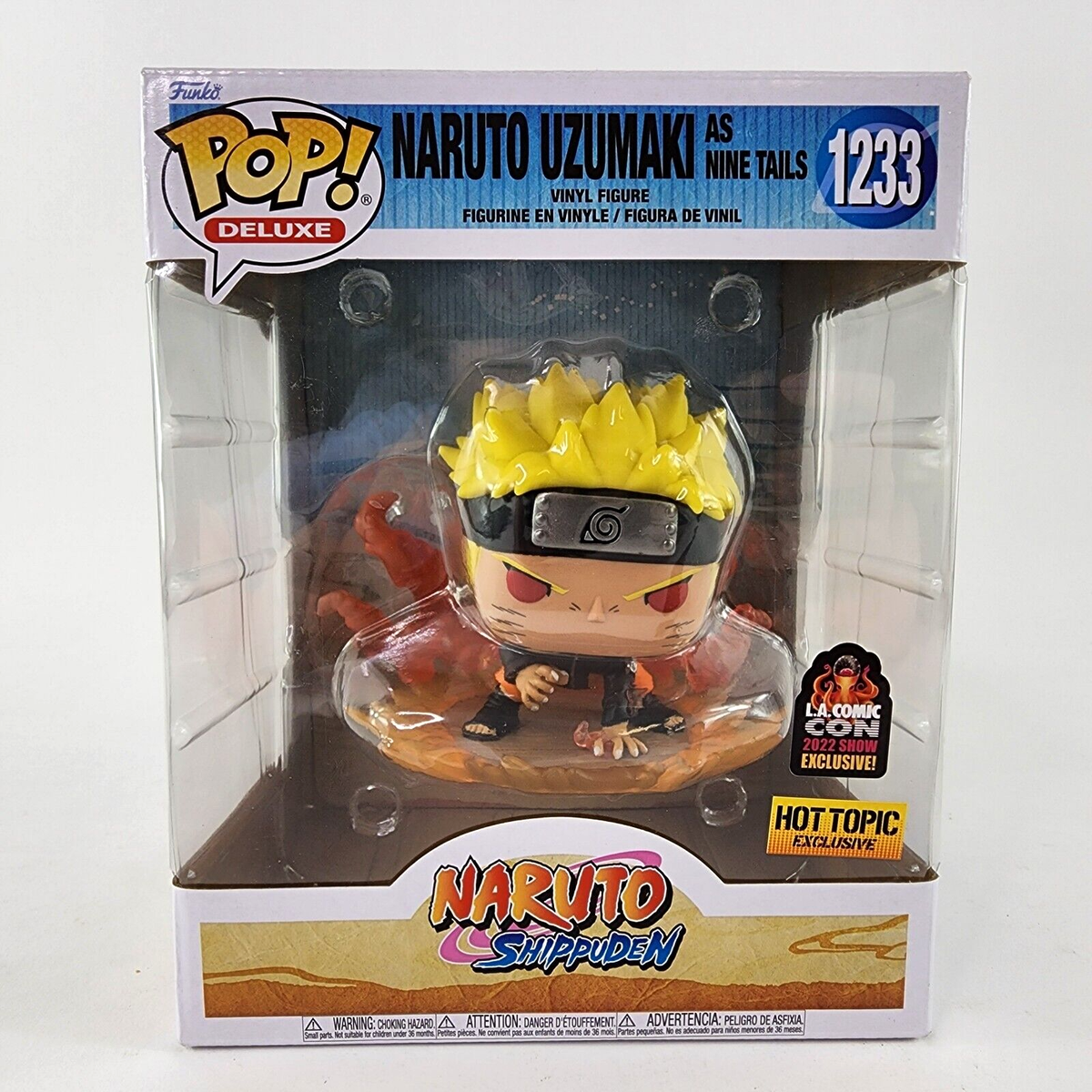 Funko Pop Deluxe NARUTO UZUMAKI AS NINE TAILS 1233 Hot Topic