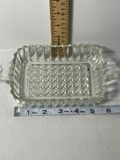 Anchor hocking ribbed small serving dish 51/2”L 4”W