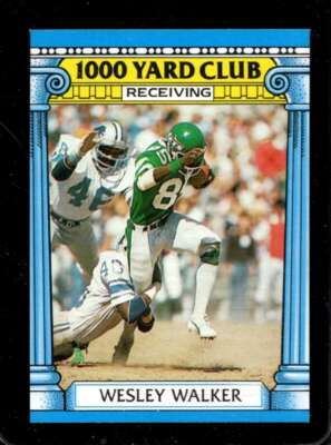 1987 TOPPS 1000 YARD CLUB #22 WESLEY WALKER NM NY JETS *X70005