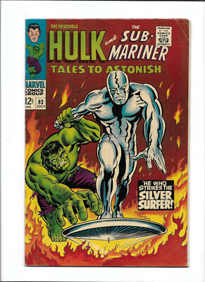 TALES TO ASTONISH #93 [1967 VG+] ''HE WHO STRIKES THE SILVER SURFER!''