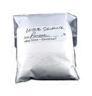 Pound White Selenite Satin Spar Inlay Powder 2mm & Less 