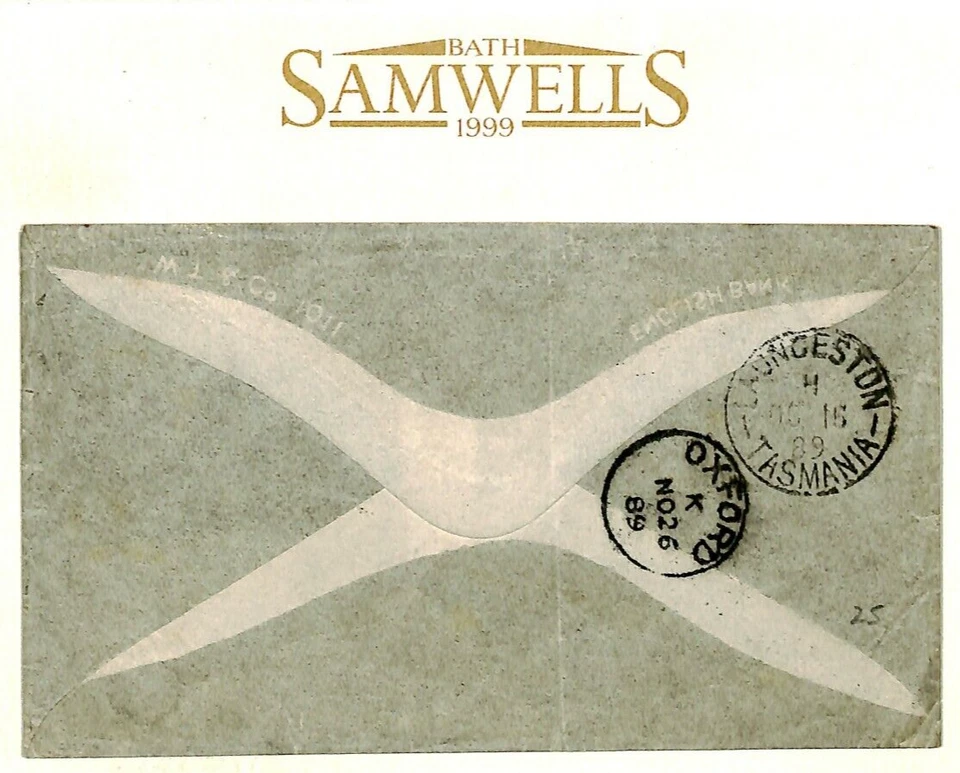 Австралия Штаты Тасмания * Берни * Тасмания 1907 Обложка 6d почтовый финансовый MS4299 - Изображение 3 из 4