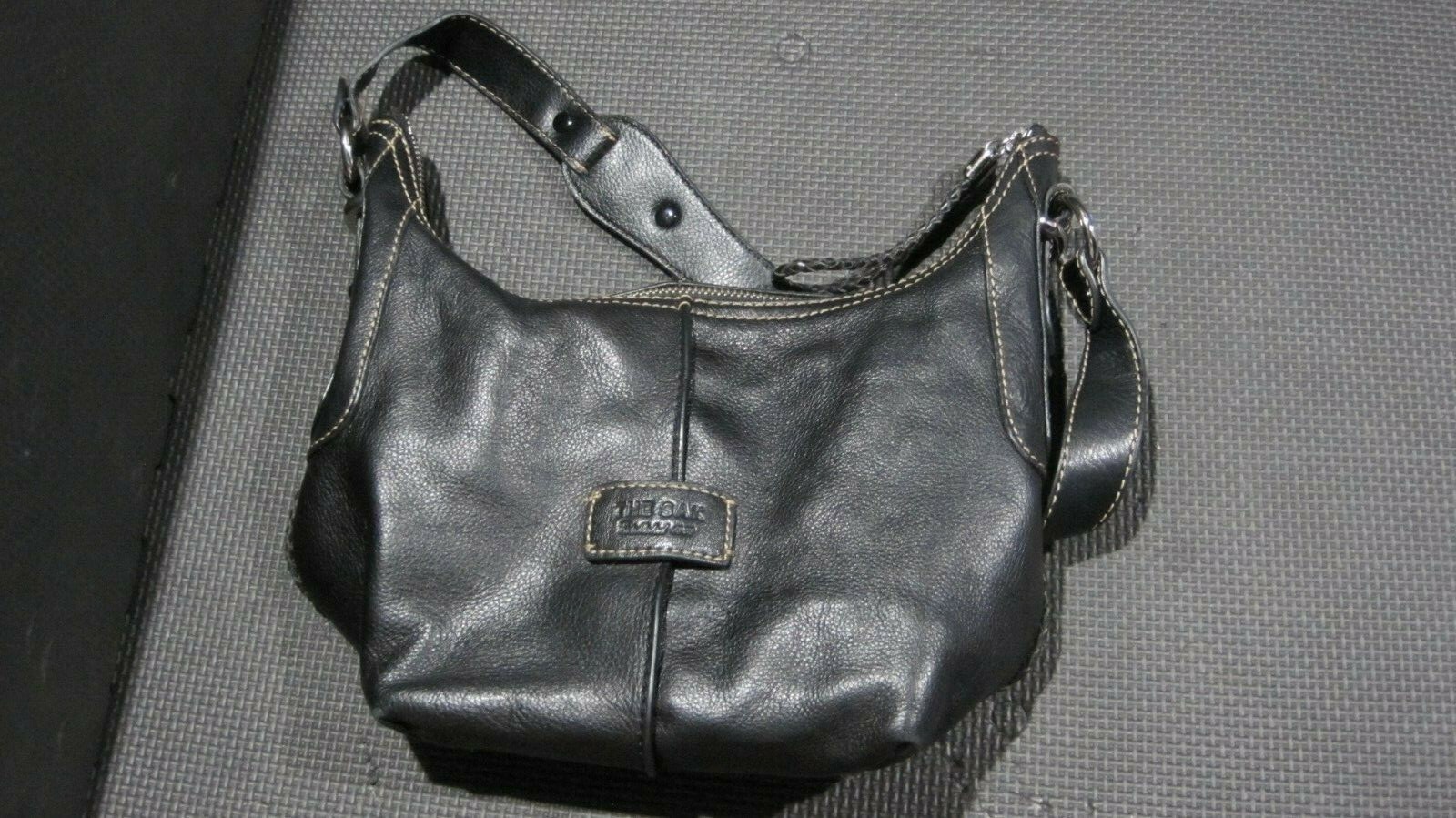 black leather sak purse